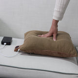 USB Graphene heated throw pillow