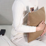 USB Graphene heated throw pillow