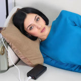 USB Graphene heated throw pillow