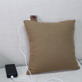 USB Graphene heated throw pillow