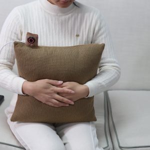 Cordless Graphene heated throw pillow